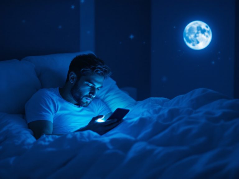 blue light and sleep in men